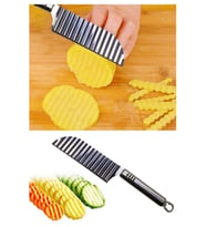 Bastırılarak Kesen Şekilli Patates Dilimleyici Bıçak 1 Adet