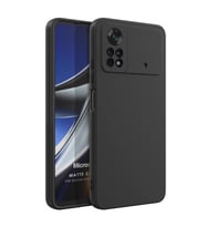 Microsonic Matte Silicone Xiaomi Poco X4 Pro 5G Kılıf Siyah