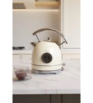 Fressi Isı Göstergeli Retro Kettle Su Isıtıcısı 1,8 Litre Fr-kt06 Magnoli Krem