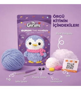 The Gurumi Penguen Örgü Öğrenme Kiti (TG006)