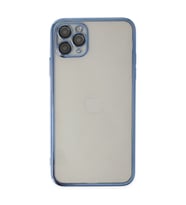 Apple iPhone 11 Pro Kılıf Razer Lensli Silikon - Açık Mavi