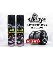Lastik Parlatma Ve Temizleme Spreyi Islak Görünüm 2’li Set Ebrayn