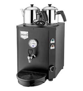Remta Jumbo Siyah Çay Makinesi 13 litre-2 demlik dahil