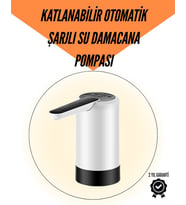 Northcity Şarjlı Su Pompası 8000mAh - Cam Damacana Uyumlu, Tek Tuşlu Kontrol ve USB Şarjlı Otomatik Dolum