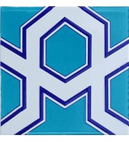 Armada Çini 20x20 Cm SP 98-v Yıldız Desenli Kütahya İznik Çini Karo
