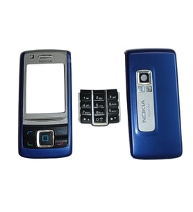 Nokia 6280 Kapak Nokia 6280 uyumlu Lacivert ön Kapak Arka Kapak ve Tuş Takımı