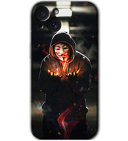 İphone 15 Plus Kılıf HD Desen Baskılı Kılıf - V for Fire