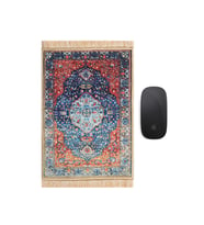 Bursa İpek Lacivert Dekoratif Küçük Halı Mousepad