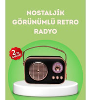 Nostaljik Retro Radyo – Bluetooth, USB ve FM Özellikli Şık Tasarım