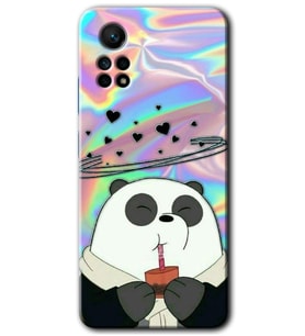 Redmi Note 12 Pro 4G Kılıf HD Desen Baskılı Kılıf - Milkshake Panda
