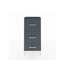 Arges Komodin 3 Çekmeceli 44x30x96 Antrasit-Antrasit