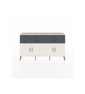 Arges Konsol 3 Raflı 6 Çekmeceli 4 Kapaklı 176x30x99 Aytaşı-Aytaşı/Antrasit
