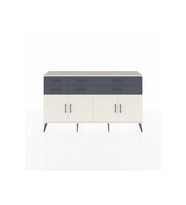 Arges Konsol 3 Raflı 6 Çekmeceli 4 Kapaklı 176x30x99 Aytaşı-Aytaşı/Antrasit
