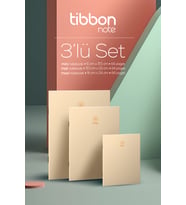 Tibbon Note Defter Dikişli 3 Lü Set Sarı