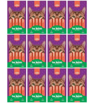 Kiwi Yammies Ton Balıklı Deniz Taraklı Sıvı Kedi Ödül Maması*12 Paket