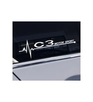 Citroen C3 İçin Uyumlu Aksesuar Yan Kapı Cam Sticker 20*7 Cm
