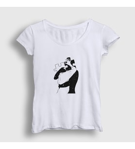 Presmono Kadın Beyaz Kiss Valentine's Day Sevgililer Günü T-Shirt 285398tt (Beyaz)