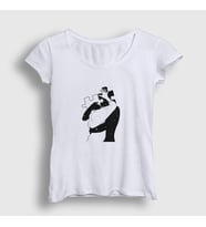 Presmono Kadın Beyaz Kiss Valentine's Day Sevgililer Günü T-Shirt 285398tt (Beyaz)