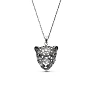 925 Ayar Gümüş 3D Jaguar Kolye