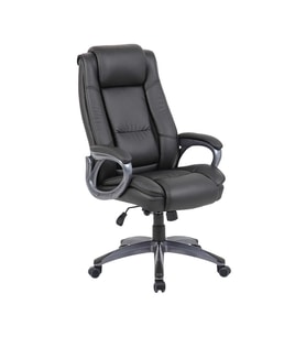 Adore Mobilya Boston Ofis Koltuğu Suni Deri - Siyah 65x114-121,5x81 cm (GxYxD)