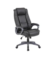 Adore Mobilya Boston Ofis Koltuğu Suni Deri - Siyah 65x114-121,5x81 cm (GxYxD)
