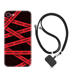 Apple iPhone 5 6 7 8 Plus Se XR Kılıf Boyun Askılı Silikon Danger 1372