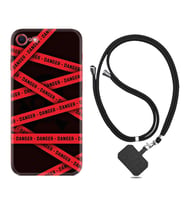 Apple iPhone 5 6 7 8 Plus Se XR Kılıf Boyun Askılı Silikon Danger 1372