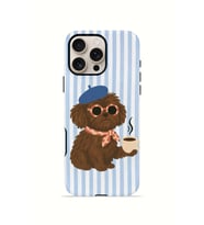 iPhone 16 Pro Max Vorian Çift Katmanlı MagSafe Kılıf Cafe Dog Riviera