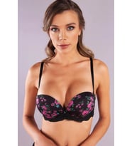 Giyim Gardenia Balconette Heavy Push Up Bra, Siyah Konforlu Ve Şık Sütyen