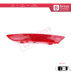 Renault Clio MK5 BF B7 2019-On 265651206R için Sol Arka Tampon Reflektörü