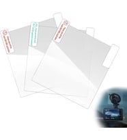 3 x şeffaf anti-statik filmler, ön cama yapışır, tüm dashcam ile uyumludur