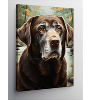 Kanvas Tablo Av Köpeği