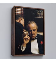 Çerçeveli Godfather Film Tablo (Beyaz)
