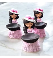 3 LÜ LOKUMCU KIZ SUNUMLUK (Pembe)
