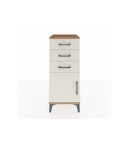 Hyperion Komodin Tek Raflı 3 Çekmeceli Tek Kapaklı 44x44x106 Çam-Aytaşı