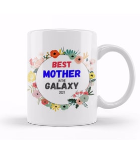 BEST MOM Mommy Flower Mothers Day 2021 Kupa Bardak Porselen