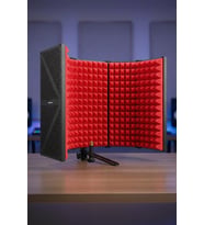 Midex PF-44 RED Mikrofon Ses Yalıtım İzolasyon Paneli 5 Bölümlü (75x30 cm)