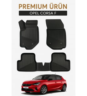 Opel Corsa F Uyumlu 3D Oto Paspas Premium