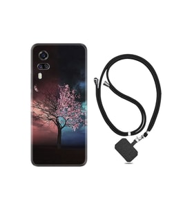 Vivo Y51 Kılıf Resimli Desenli Silikon Boyun Askılı Heaven Tree 1859