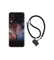 Vivo Y51 Kılıf Resimli Desenli Silikon Boyun Askılı Heaven Tree 1859