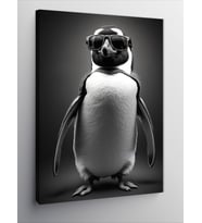 Kanvas Tablo Güneş Gözlüklü Penguen