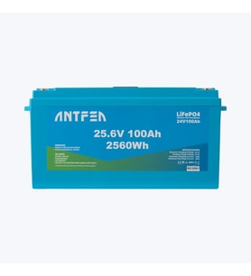 Antfea 25.6V 100Ah ABS Lityum Akü Akıllı Ekran LiFePo4