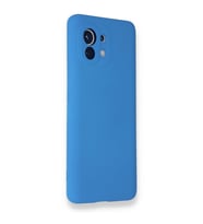 Xiaomi Mi 11 Lansman Kılıf Nano içi Kadife Silikon (Mavi)