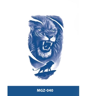MGZ-040 ASLAN DESEN ORTA BOY YARI KALICI DÖVME-TATTO