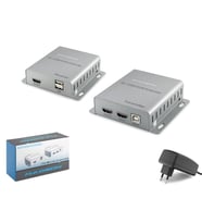 Hdmi Kvm Extender 4K Loop-Out 120 M - Gümüş HDX1363