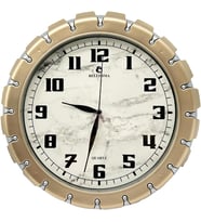 Bl-1058 Serisi Klasik Kadran Mermer Desenli Sessiz Akar 30 Cm Duvar Saati -Gri