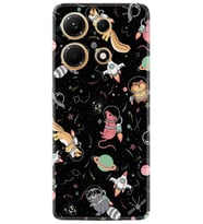 Infınix Note 30 Kılıf Silikon Desen Özel Seri Planet Animals 1771