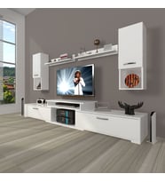Decoraktiv Flex 5DA Mdf Tv Ünitesi Tv Sehpası - Parlak Beyaz
