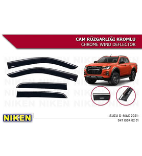 Isuzu D-Max Kromlu Cam Rüzgarlığı Niken 2021 Sonrası