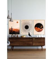 Ahşap Çerçeveli  Modern Minimal Tablo Çerçeveler Dekorasyon  Ahşap Çerçeve Özc-439 (Natural)